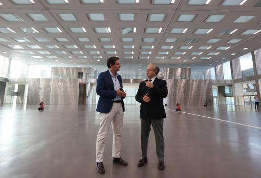El alcalde y el edil de Urbanismo, hoy en su visita al Centro de Ferias y Convenciones de Córdoba