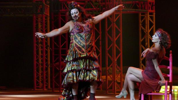 Antonio Canales, durante su interpretación en Lisístrata