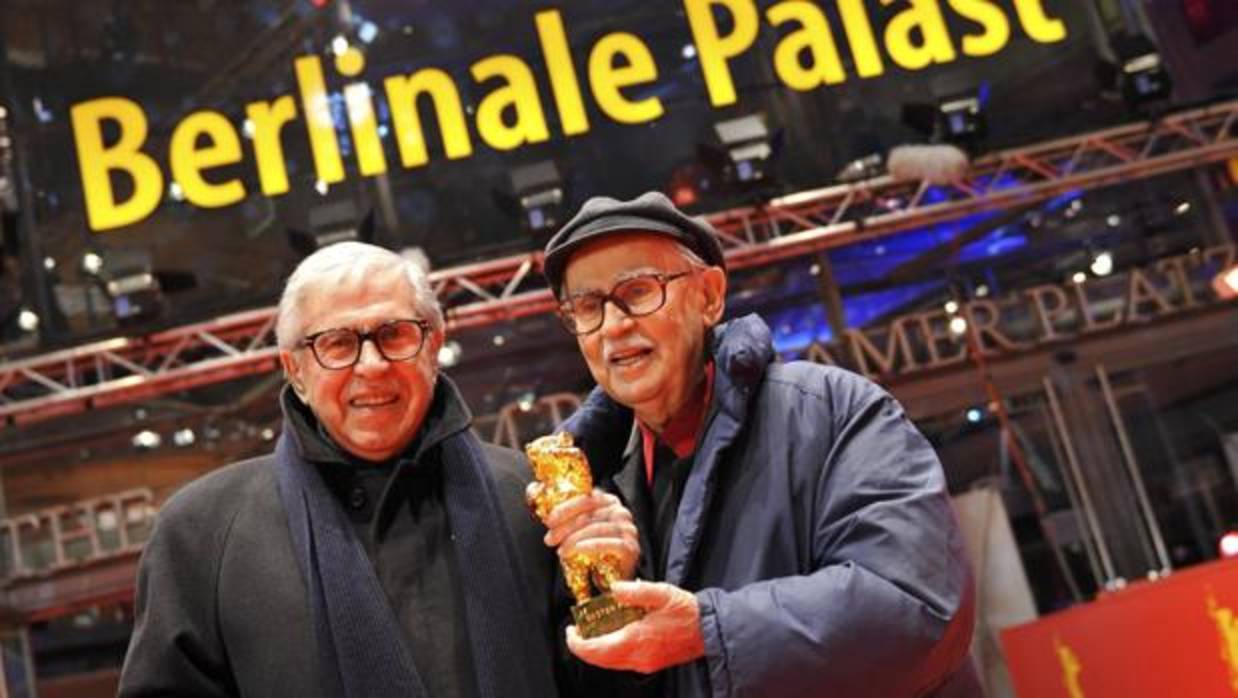 Los hermanos Taviani tras recibir en 2012 el Oso de Oro del Festival de Berlín