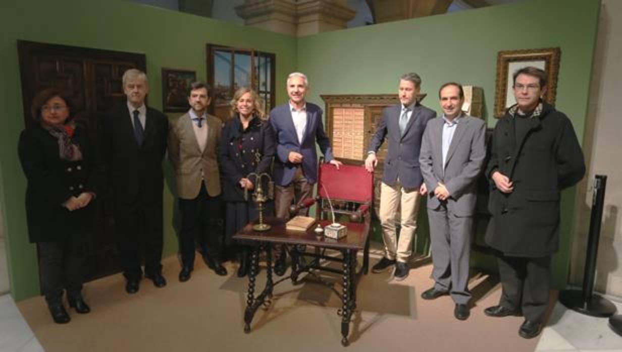 Vázquez, Ojeda y Rodríguez Mateos, entre los asistentes a la inauguración de la exposición