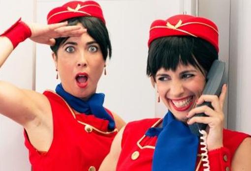 Sonia Astacio y Carolina Montoya en «Areolíneas Ibéricas»