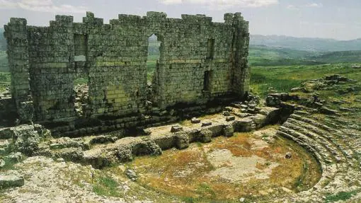 Ruinas del teatro de Acinipo, cerca de Ronda