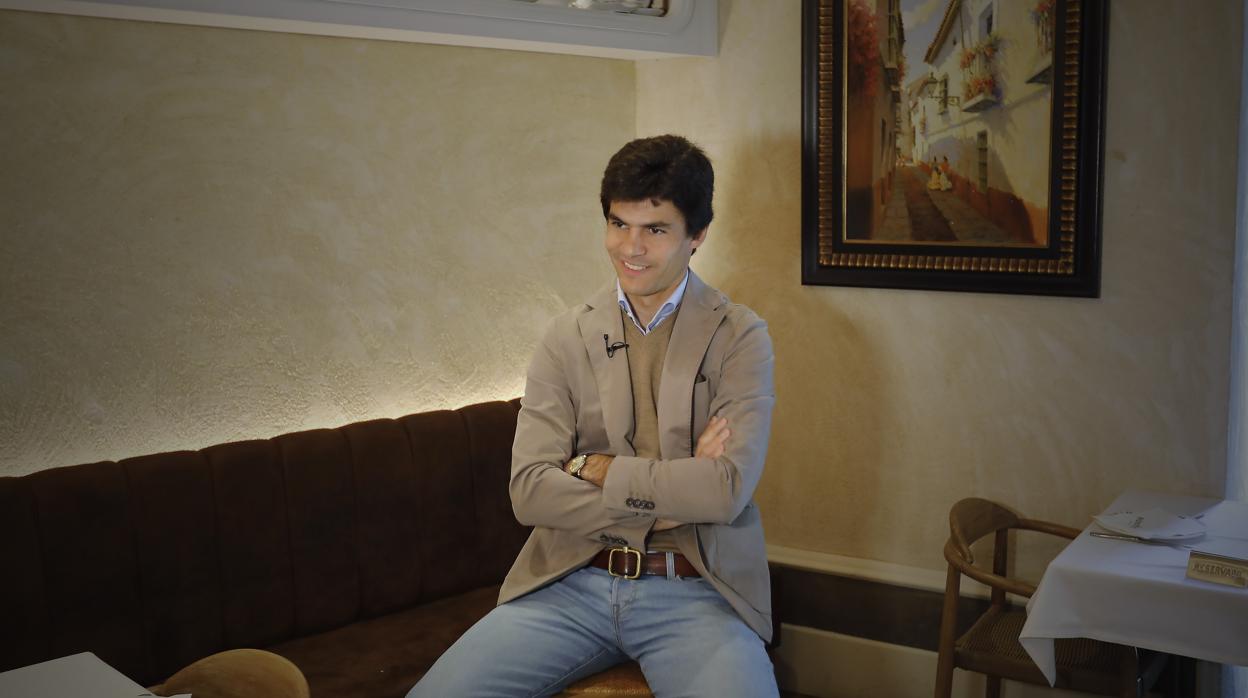 Pablo Aguado, durante la entrevista con ABC