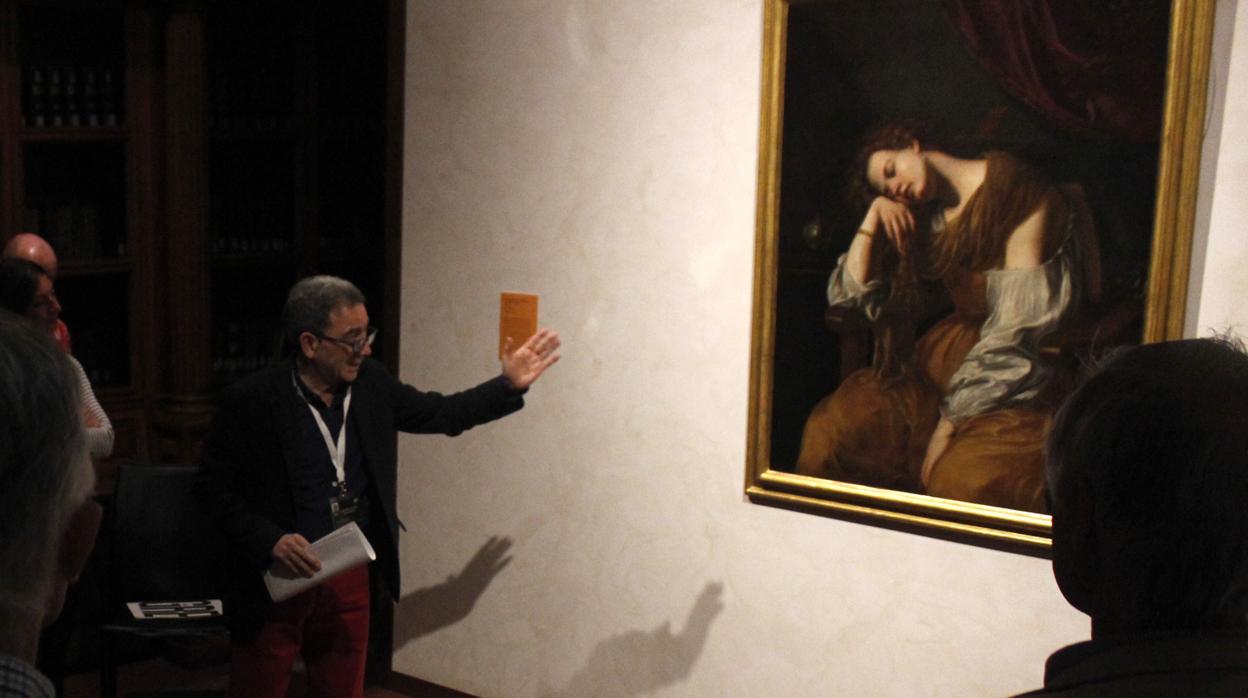 La «Magdalena penitente» de la Catedral cuando se expuso en el Museo Greco de Toledo en 2017