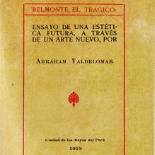 Portada de la biografía de Abraham Valdelomar