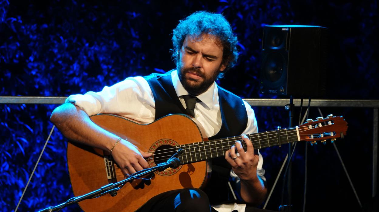 Dani de Morón durante un concierto