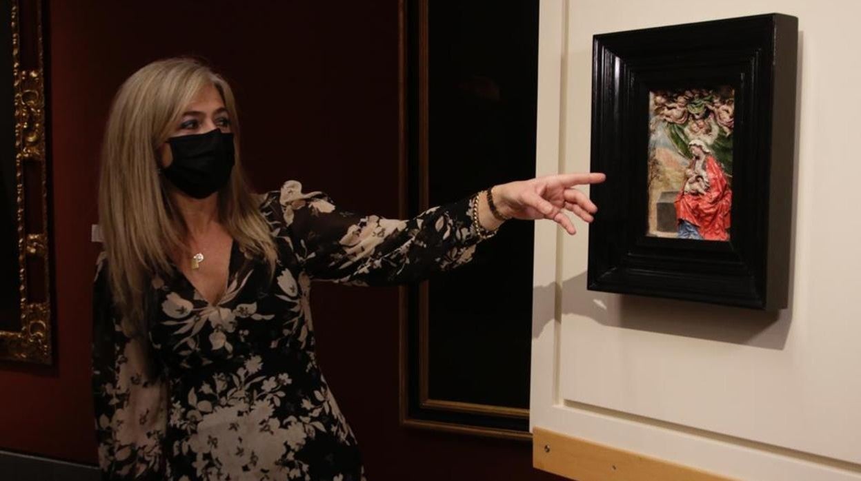 La consejera Patricia del Pozo, este lunes durante la presentación de la obra en el Museo de Bellas Artes
