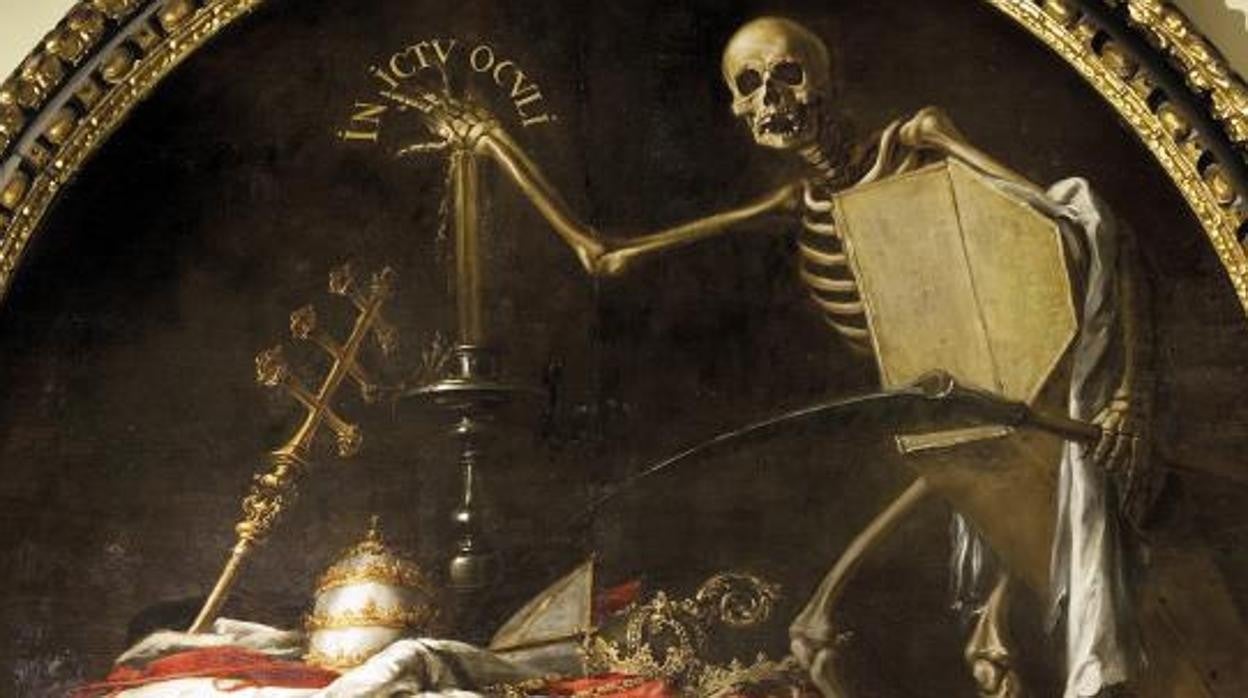 Detalle de 'In ictu oculi', de 'Las postrimerías' que Valdés Leal pintó para el Hospital de la Caridad