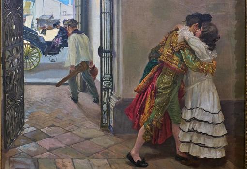 Detalle del cuadro 'La despedida del torero', de Nicolás Alpériz