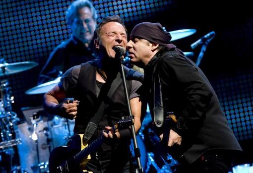 Bruce Springsteen y Steve Van Zandt en el concierto del Estadio de la Cartuja de 2009