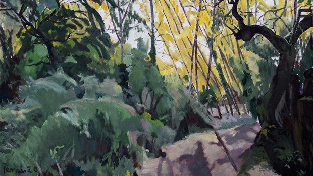 Fátima Pemán recrea la Sierra de Aracena a través de una exposición