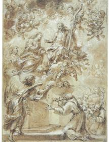 ‘San Francisco de Asís recibiendo la bula mística de la Porciúncula’