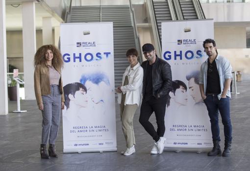 Los protagonistas del musical este jueves en Fibes