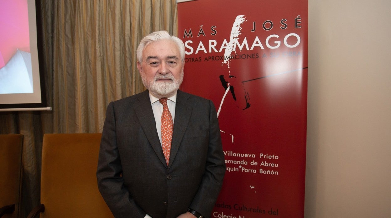 Darío Villanueva, durante las jornadas dedicadas a Saramago por el Colegio Notarial de Andalucía