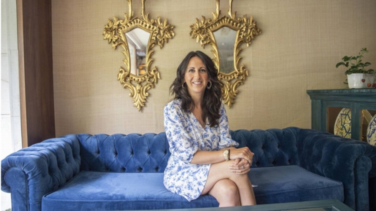 La escritora María Oruña, este lunes en Sevilla