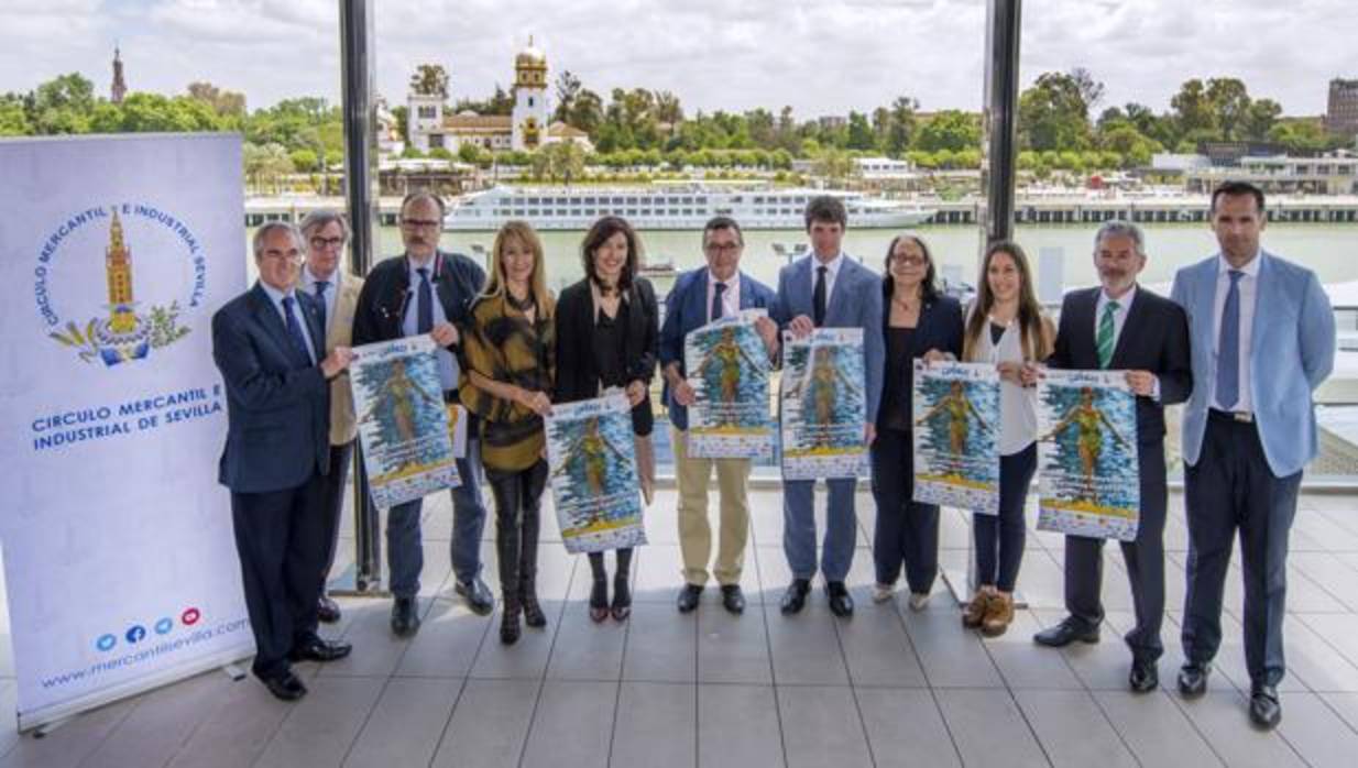Presentación de la Copa Comen, en las instalaciones deportivas del Círculo Mercantil e Industrial de Sevilla