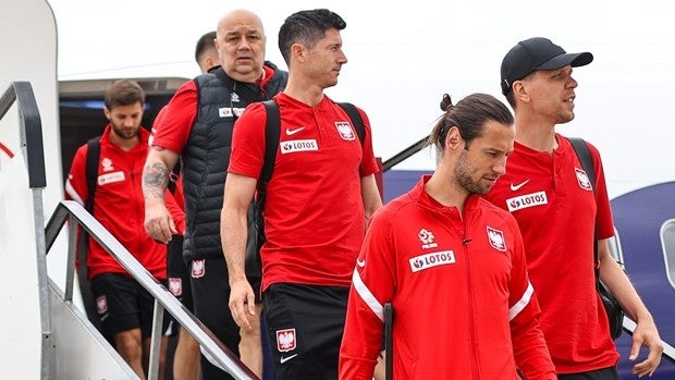 La selección de Polonia llega a Sevilla