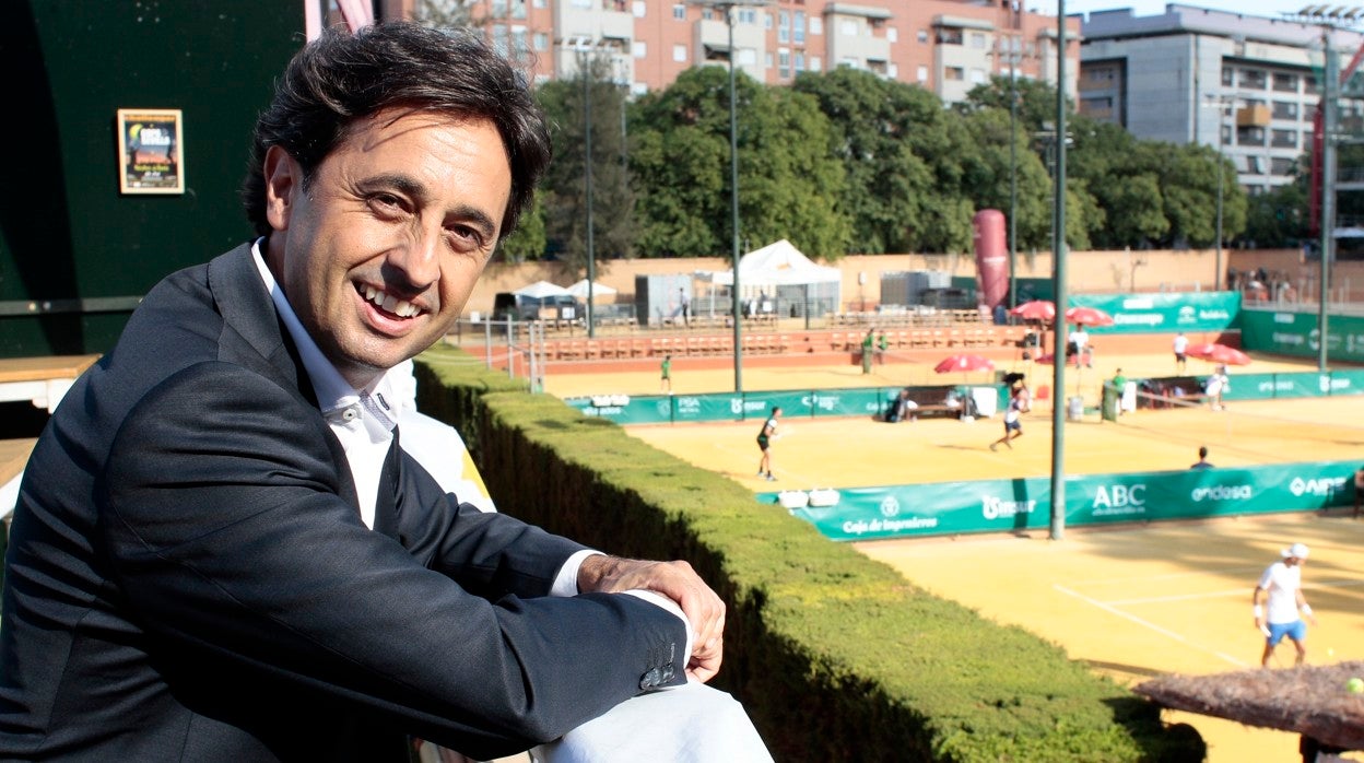 Santiago Pérez, durante una d las jornadas de la Copa Sevilla