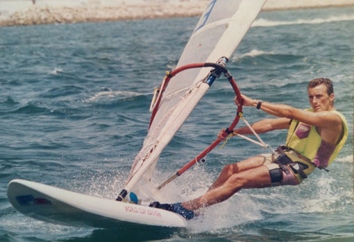 Fernando Lamadrid, en plena competición
