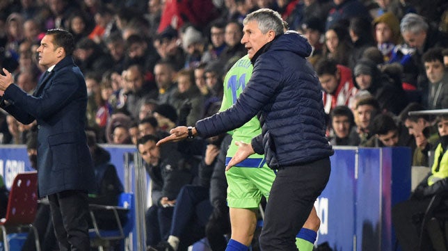 Setién: "El partido lo hemos perdido nosotros"