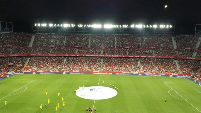 VÍDEO Así sonó el himno del Centenario antes del Sevilla-Villarreal