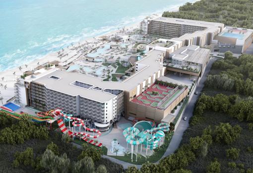 El complejo hotelero que Senator construye en México contará con un parque acuático y un gimnasio de 4.000 metros cuadrados con vistas al mar Caribe