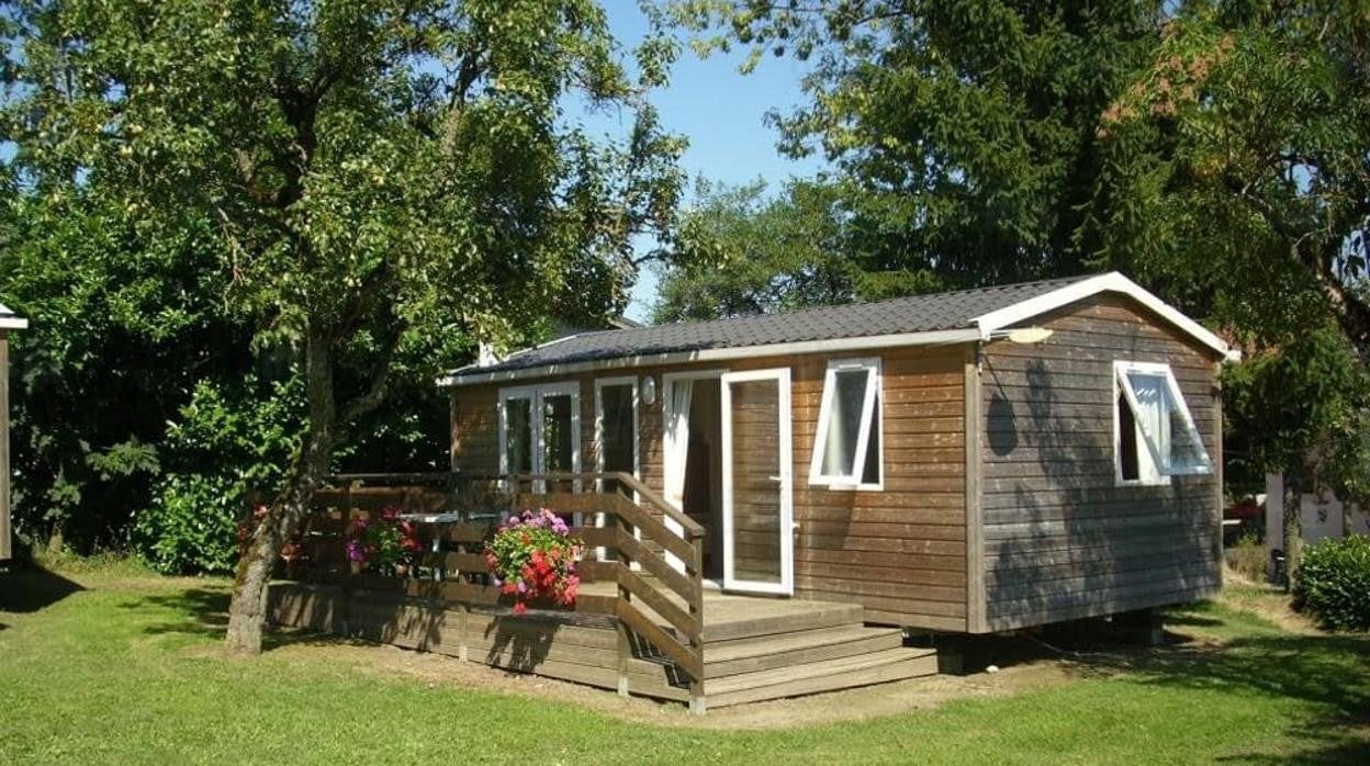 Casa móvil en el campo