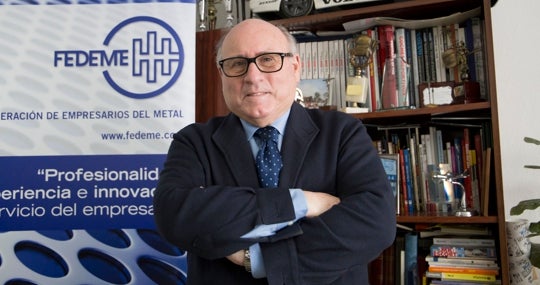 Francisco Moreno Muruve está al frente de una patronal que representa a 9.076 empresas del metal en Sevilla