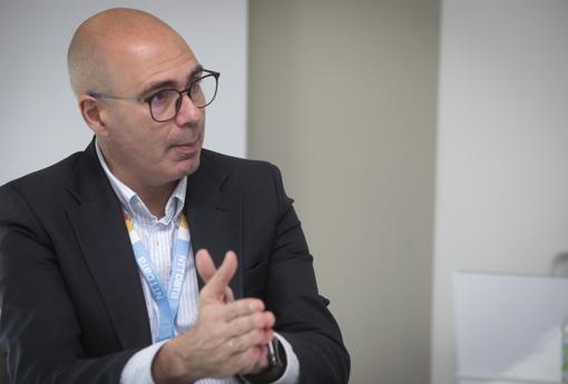 José Ángel Pérez, durante la entrevista