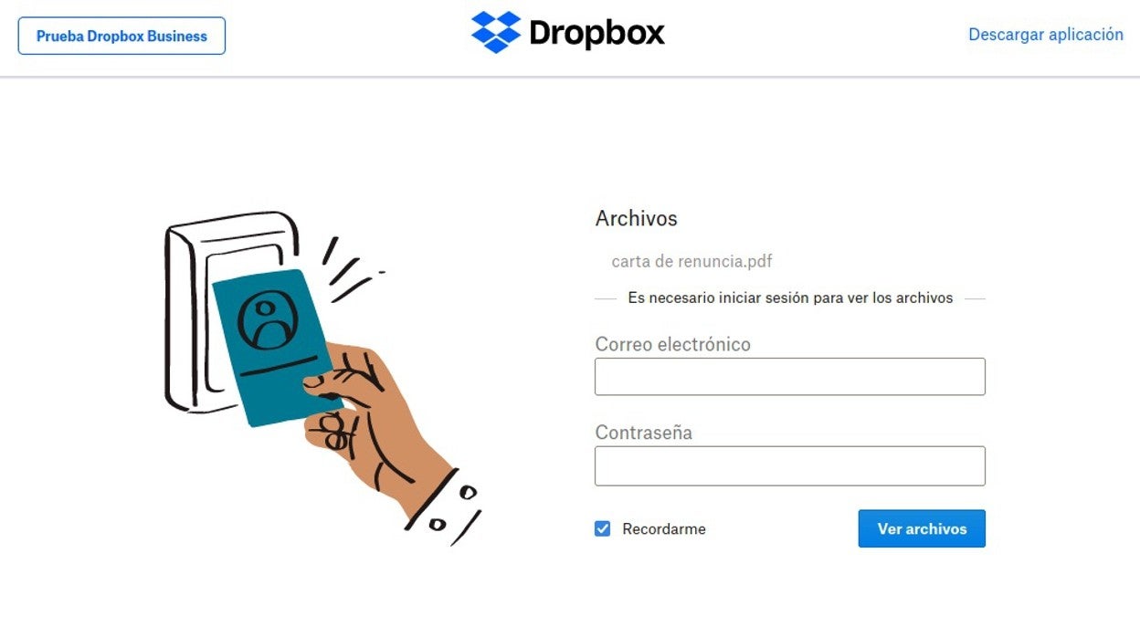 ¿Eres usuario de Dropbox? Cuidado con estos correos fraudulentos que intentan robar tus credenciales