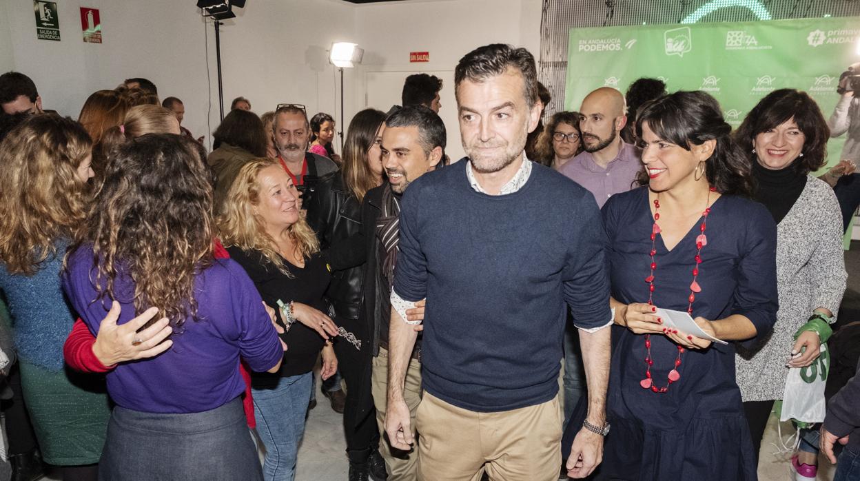 El coordinador andaluz de IU y cabeza de lista de Adelante Andalucía por Sevilla, Antonio Maíllo