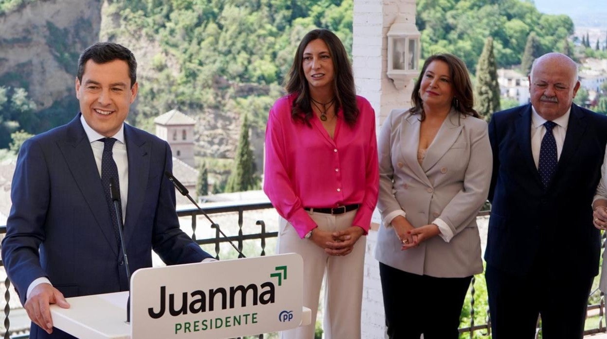 Juanma Moreno, en la presentación de los cabezas de lista provinciales este miércoles