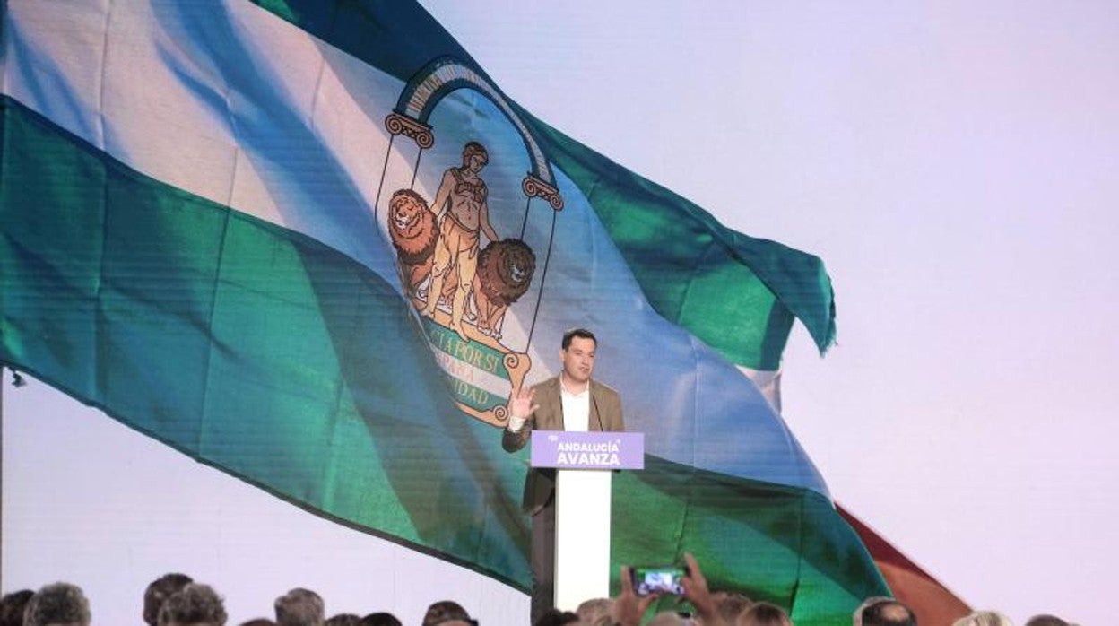 El presidente de la Junta de Andalucía, Juanma Moreno