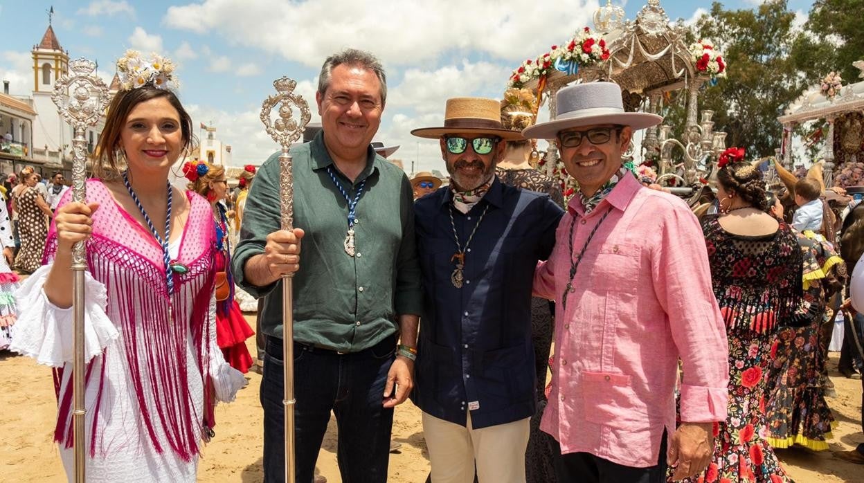 Juan Espadas, en El Rocío