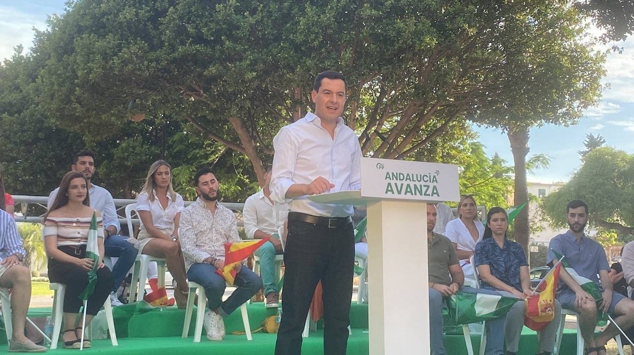Juanma Moreno, en Torremolinos este miércoles