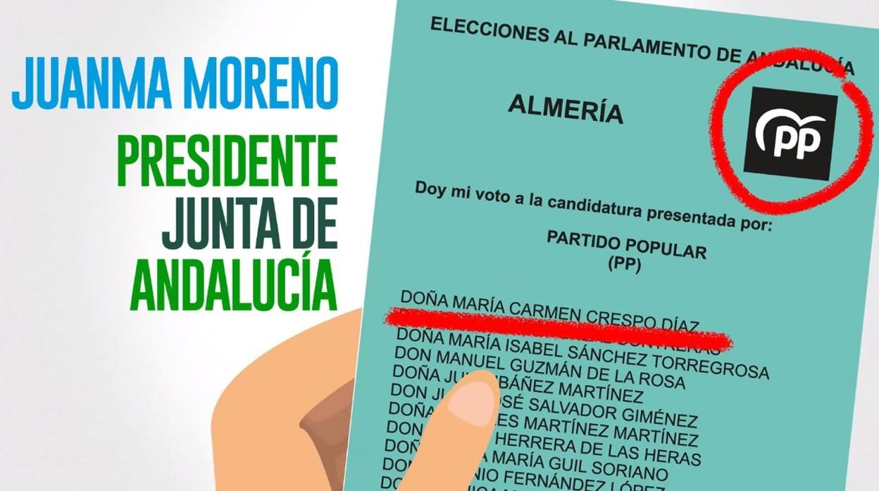 Imagen del vídeo creado por el PP