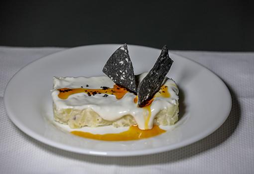 Ensaladilla de pulpo con AOVE de pimentón del restaurante Juanma