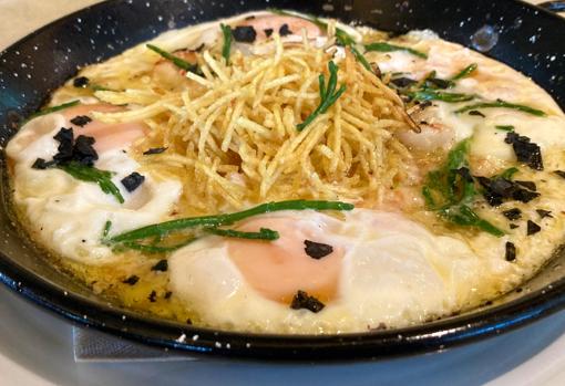 Huevos de Colón, uno de los platos estrellas de este establecimiento