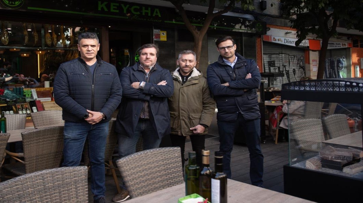 Luis Valseca, José Juan Tejada, Diego Rodríguez y Javier Domínguez