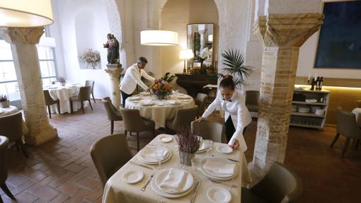 Vistas al patio desde el comedor principal