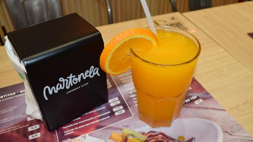Granizado de naranja de Martonela, hecho con ingredientes naturales