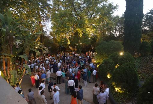 Uno de los jardines de El Bosque, durante la inauguración
