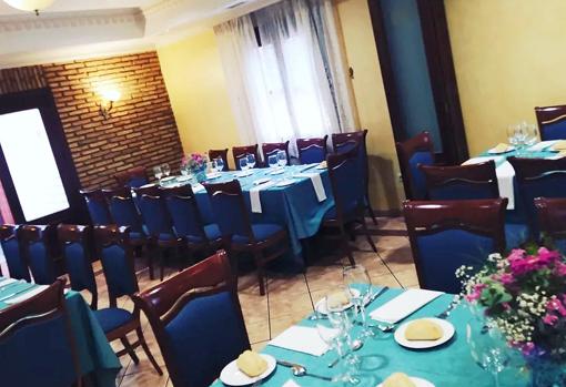 Uno de los salones de La Llave, preparados para eventos