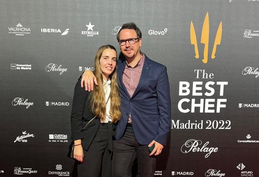 Paco Morales y su jefa de cocina, Paola Gualandi