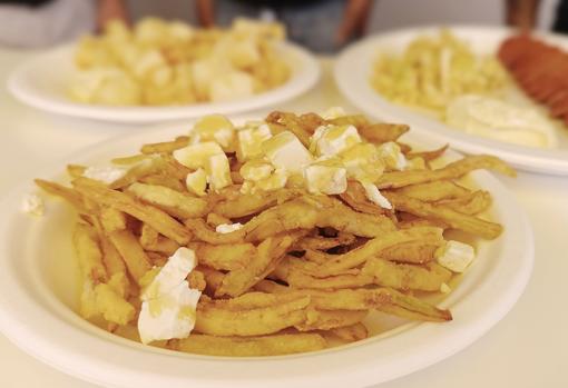 Berenjenas con miel de Montoro y queso de Zuheros de La Montillana