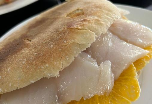 El mollete de remojón cordobés Ángel de Saavedra