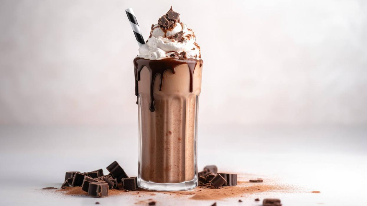 Este batido helado de chocolate es muy fácil de hacer