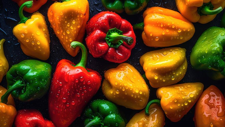 El truco para limpiar los pimientos de manera fácil y rápida