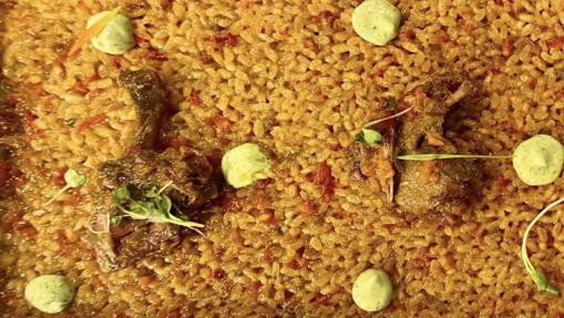 Arroz al horno con codorniz