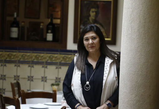 Mercedes Villar posa en el Rincón de las Beatillas